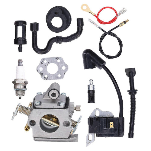 Replacement Carburetor Kit with Spark Plug, Air Fuel Filter Accessory Set - C1QS57A C1QS57B