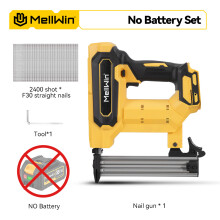 MELLWIN Agrafeuse électrique sans fil, 2 modes, pour clous de 10-30mm, pour menuiserie