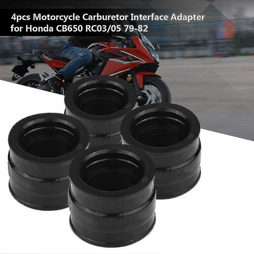 4pcs Motorcycle Carburetor Interface Adapter For Honda Cb650 Rc03/05 79-82 1