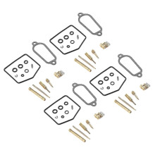 Motorcycle Carburetor Repair Rebuild Kit compatible with Honda CB400F 1975-1977 (4 Sets)