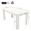 HOMAIRE 4 Seater White MDF Dining Table 2
