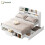 HOMAIRE White Double Bed with USB & Storage 1
