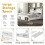 HOMAIRE White Double Bed with USB & Storage 6
