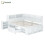 HOMAIRE Children's Double Bed with Storage White 1