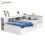 HOMAIRE Children's Single Bed with Storage White 1