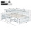 HOMAIRE Children's Double Bed with Storage White 2
