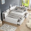 HOMAIRE Children's Single Bed with Storage White 5