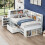 HOMAIRE Children's Single Bed 90x190cm White 4