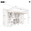 HOMAIRE Kids Study Bed with Desk & Storage White 2