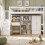 HOMAIRE Kids Study Bed with Desk & Storage White 3