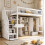 HOMAIRE Kids Study Bed with Desk & Storage White 4