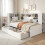 HOMAIRE White Pine Single Platform Bed 90x190cm 6