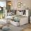 HOMAIRE White Pine Single Platform Bed 90x190cm 5