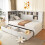 HOMAIRE White Pine Single Platform Bed 90x190cm 2