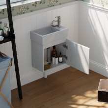 Bathroom Vanity with Integrated Basin