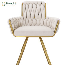 HOMAIRE Velvet Swivel Dining Armchair Beige