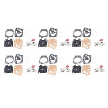 6sets Carburetor Repair Kit for MP15 MP11 TU26 40-5 44F-5 34F 36F 139F CG260 CG330 CG430 CG520 GX25 GX35 43CC 52CC