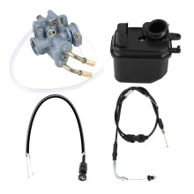 Carburetor Carb Air Filter Box Throttle Cable Choke Cable for Yamaha Y ZINGER PW 50 PW50