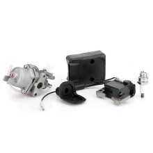 Bike Accessories Carburetor Ignition Coil Air Filter Spark Plug for 47CC 49CC Mini Pocket Bike