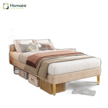 HOMAIRE Velvet Single Bed 90x190cm Beige