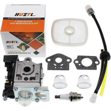 Carburetor Compatible ECHO GT225 GT225i GT225L PAS225 PE225 PPF225 SHC225 SRM225 SRM225U Trimmer with Repower Maintenance Kit Spark Plug by HUZTL_Spec