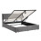 HOMAIRE Super King Velvet Upholstered Bed Grey 6