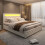HOMAIRE Upholstered Bed 150x200cm White PU 2