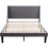 HOMAIRE Grey Velvet 4FT6 Upholstered Bed 2