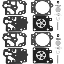 2 Sets Carburetor Diaphragm Gasket Repair Kit Carburetor Gasket Repair Kit Carburetor Gasket Replacement Compatible with Walbro K21-WYA Carburetors