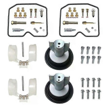 1987-2003 Kawasaki GPZ 500 GPZ500S Carburetor Restoration Kit Including EX500 A/D Plunger Diaphragm and Float Components