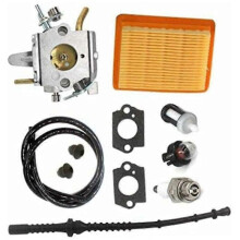 Applied to Carburetor with Air Filter and Fuel Hose for Stihl FS400 FS450 FS480 SP400 SP450 - Replaces Zama C1Q-S34H, 4128 120 0651, 4134 14 SZRH
