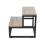 Living And Home 2-Step Stool with Metal Frame 4