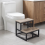 Living And Home 2-Step Stool with Metal Frame 1