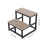 Living And Home 2-Step Stool with Metal Frame 7