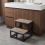 Living And Home 2-Step Stool with Metal Frame 2