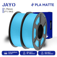 JAYO 3D-Drucker-Filament, 2 Rollen, 1,75 mm, PLA Matte und Dual Color Matte, für FDM-Drucker