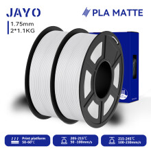 JAYO 3D-Drucker-Filament, PLA Matte, Weiß, 1,75 mm