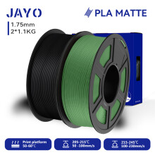 JAYO 3D-Druckerfilament, 2er-Set, 1,75 mm, mattes Finish, für FDM-Drucker