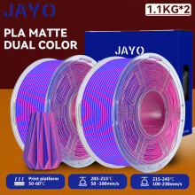 JAYO 3D-Druckerfilament, 2 Rollen, 1,75 mm, PLA Matte / Dual Color Matte, für FDM-Drucker