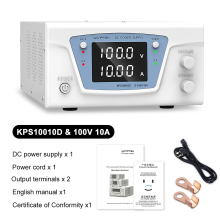 Wanptek Alimentation à découpage programmable 100V 10A, réglable, pour charge de batterie et tests en laboratoire