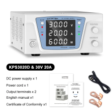 Wanptek Alimentation à découpage de laboratoire, 30V 20A, réglable pour charge de batterie et tests