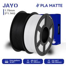 JAYO 3D-Druckerfilament, 2 Rollen, PLA Matte, 1,75 mm, 330 m Länge, für FDM-Drucker
