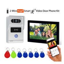 Tuya Système Interphone Vidéo 7 pouces 1080p, Vision Nocturne, Déverrouillage à Distance, Intégration App Maison Connectée Extérieur