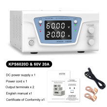 Wanptek Alimentation à découpage de laboratoire KPS6020D, 60V 20A, réglable pour charge de batterie