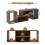 Modular TV Stand with L-Shaped Shelves for 60" TVs 1