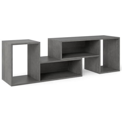 Modular TV Stand for 60" Screens, Gray, 2-Piece Set 1