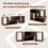 Modular TV Stand with L-Shaped Shelves for 60" TVs 3