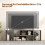 Modular TV Stand for 60" Screens, Gray, 2-Piece Set 5
