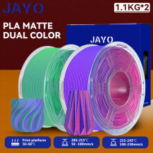 JAYO 3D-Druckerfilament, 2 Rollen, 1,75 mm, Matte Dual Color, für FDM-Drucker