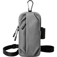 Unisex Nylon Sports Crossbody Armband with Zipper Phone Holder Fits Up to 6.8 Inch Phones for Running Cycling Fitness Hiking